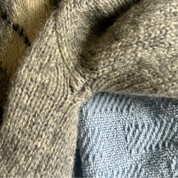 Shetland wool argyle cardigan vintage Sz small preppy librariancore academia - Picture 8 of 11